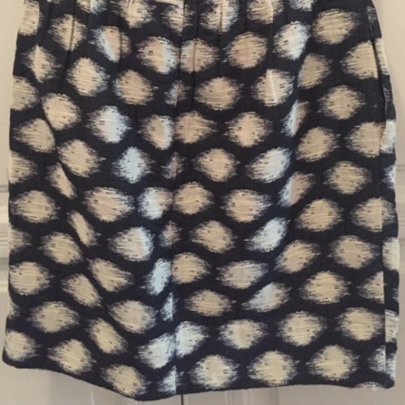 Shoshanna Blue White Polka Dot Sweetheart Neck Strapless Dress Sz 6 #126 - Picture 4 of 9